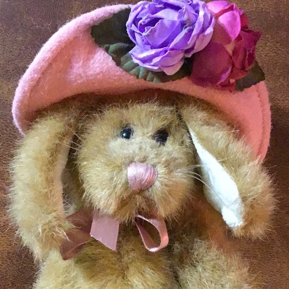 VINTAGE BOYDS BEARS & FRIENDS Pink-Hat Jointed Plush Trio (2 NWT) 1990s–Y2K Gift - Picture 14 of 15